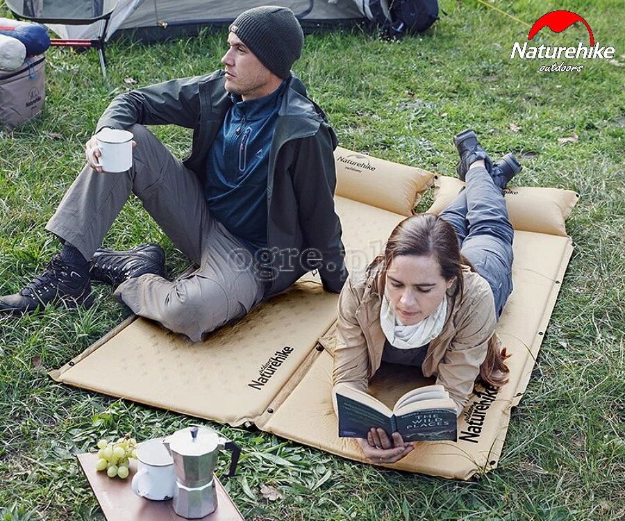 NH15Q002-D Self-Inflating Sleeping Mat with Pillow