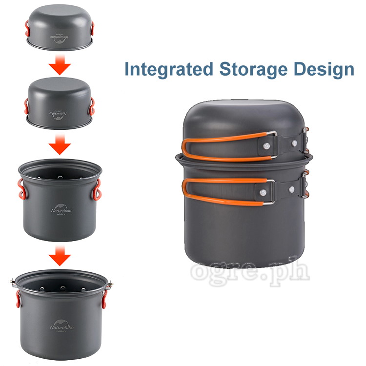 NH15T401-G 4-pc Outdoor Cookware Set