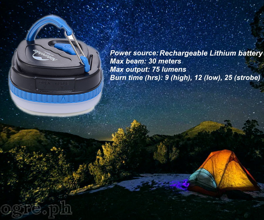 NH16D300-C Waterproof LED Camping Lantern (USB Rechargeable)