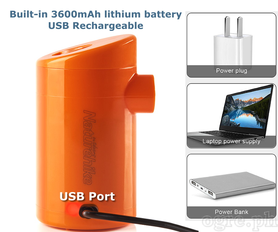 NH17C100-B Rechargeable Mini Air Pump for Camp Inflatables