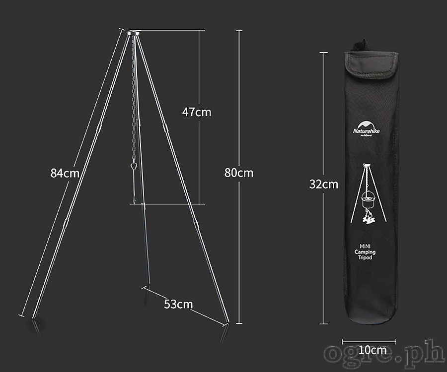 NH17S00S-G Lightweight Outdoor Cooking Tripod