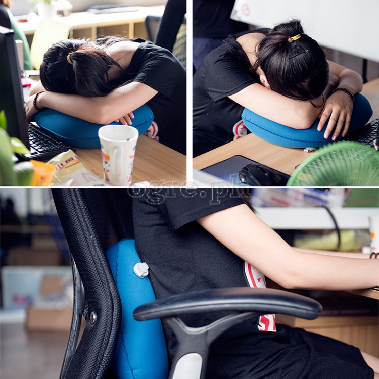 NH17T013-U Inflatable U-Shape Travel Pillow (with Patented Button Valve) 
