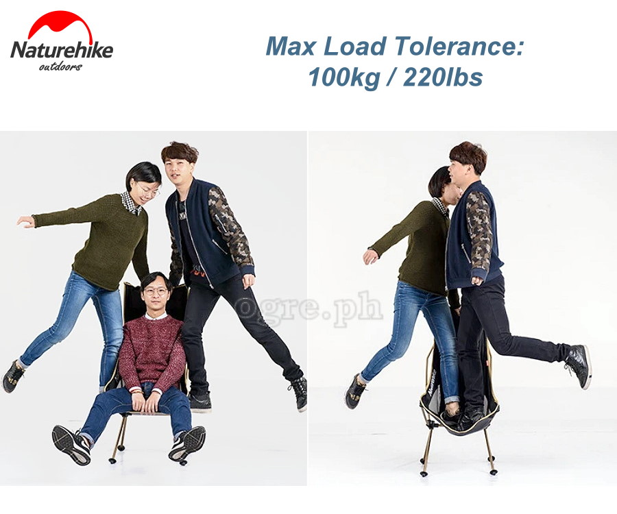 NH17Y010-L Aluminum Folding Moon Chair (100kg/220lbs Max Load)