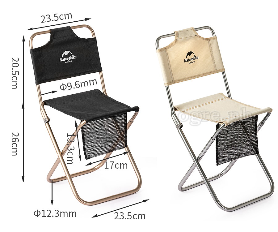 NH18M001-Z Folding Mini Stool with Back Rest