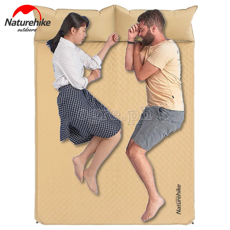 NH18Q010-D Self-Inflating Double Sleeping Mat with Pillows