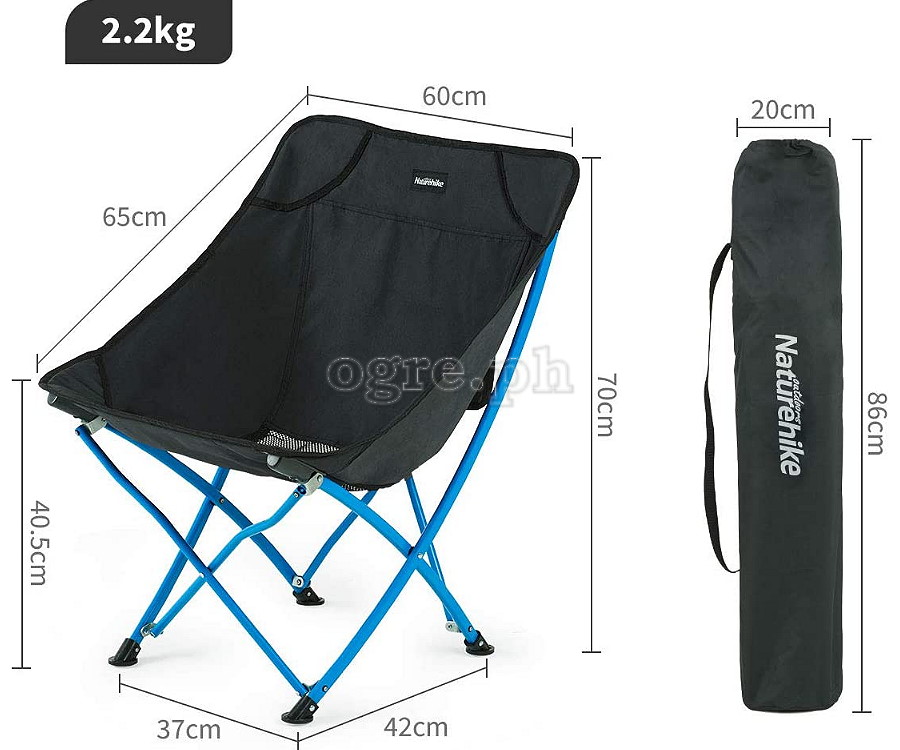 NH18X004-Y Aluminum Folding Half-Moon Chair