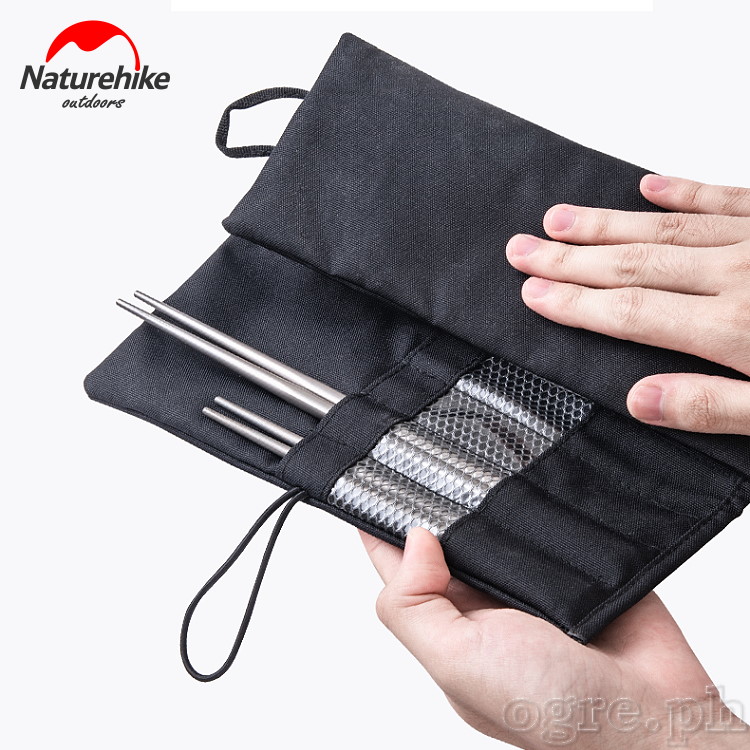 NH19C010-D Black Cotton Tableware Storage Bag