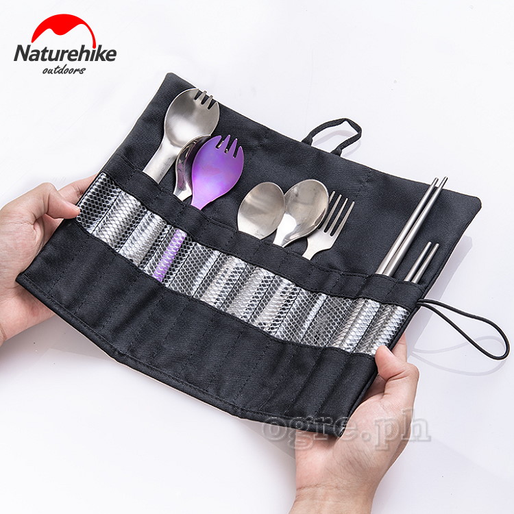 NH19C010-D Black Cotton Tableware Storage Bag