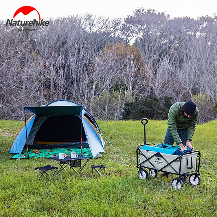 NH19PJ001 Collapsible Four-wheel Utility Push Cart / Trolley