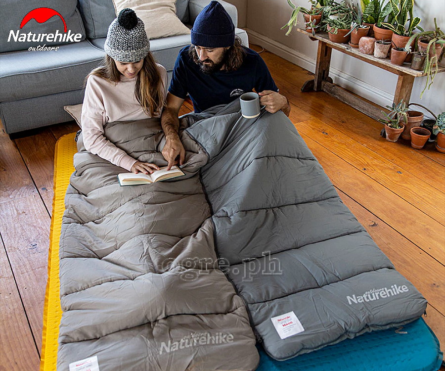 NH20MSD02 M300 Envelope Style Cotton Sleeping Bag with Hood
