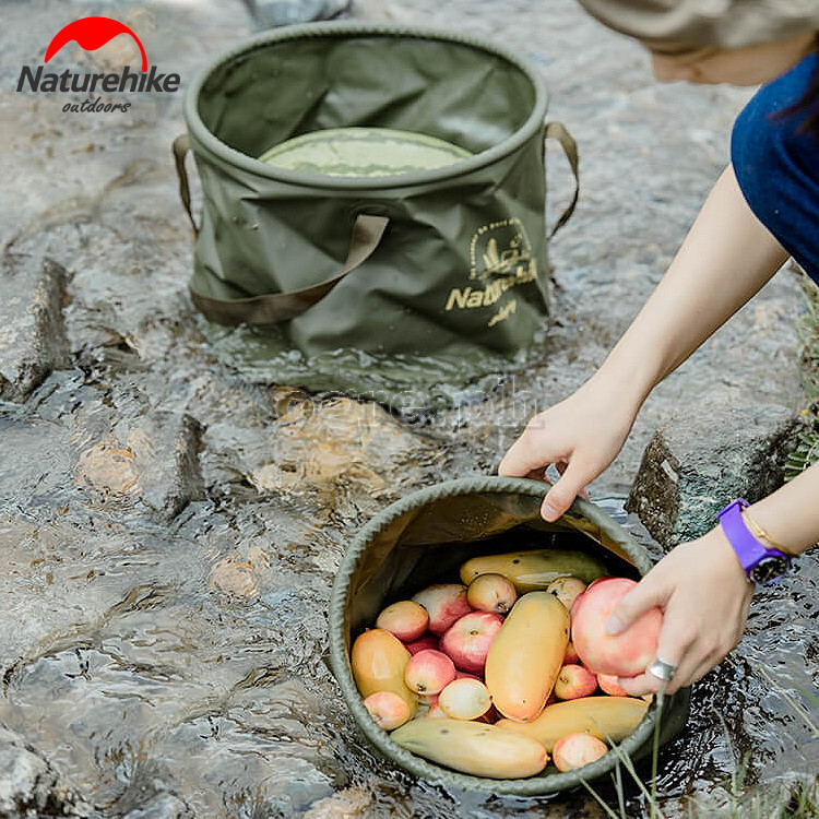 NH20SJ040-20 20L Foldable Waterproof Round Camping Bucket