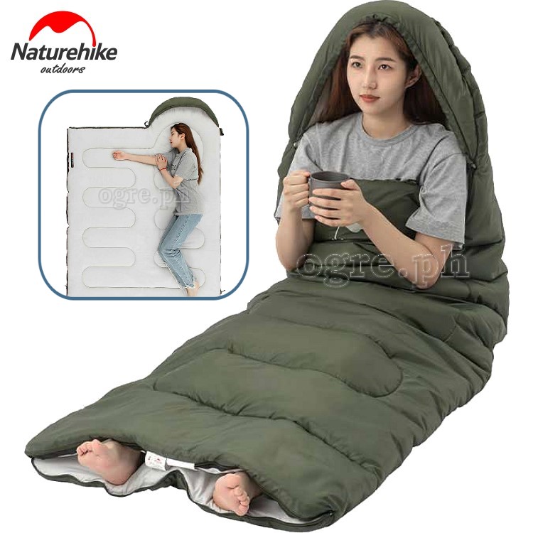 NH21MSD08 Y150L Envelope Style Sleeping Bag with Hood