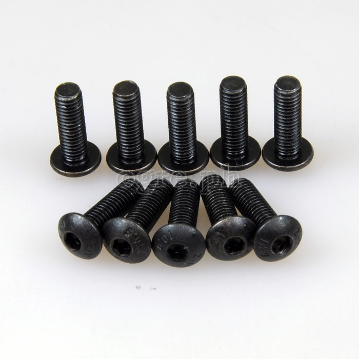 BCB-ALRH10 10 pcs Black Alloy Button Head Hex Bolts for Bike Bottle Cage