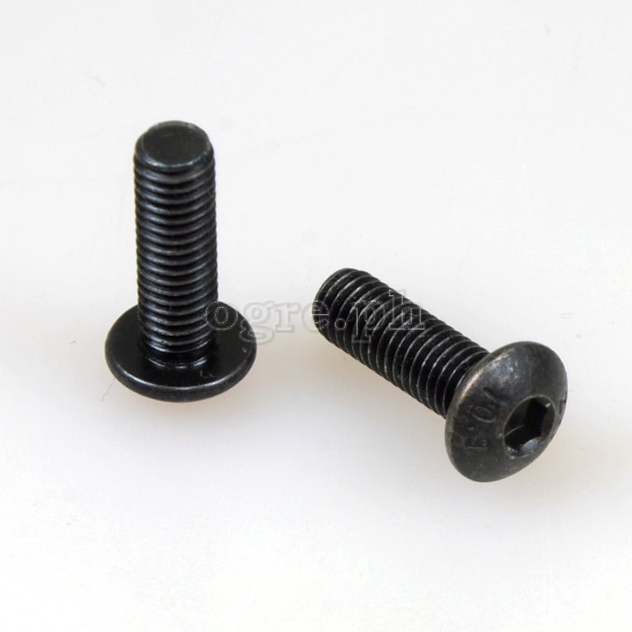 BCB-ALRH2 2 pcs Black Alloy Button Head Hex Bolts for Bike Bottle Cage
