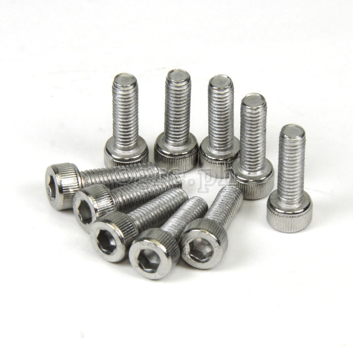 BCB-SSCH10 10 pcs Stainless Steel Cap Head Hex Bolts for Bike Bottle Cage