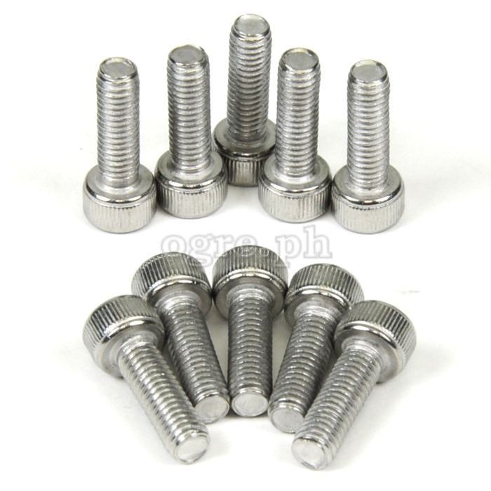 BCB-SSCH10 10 pcs Stainless Steel Cap Head Hex Bolts for Bike Bottle Cage