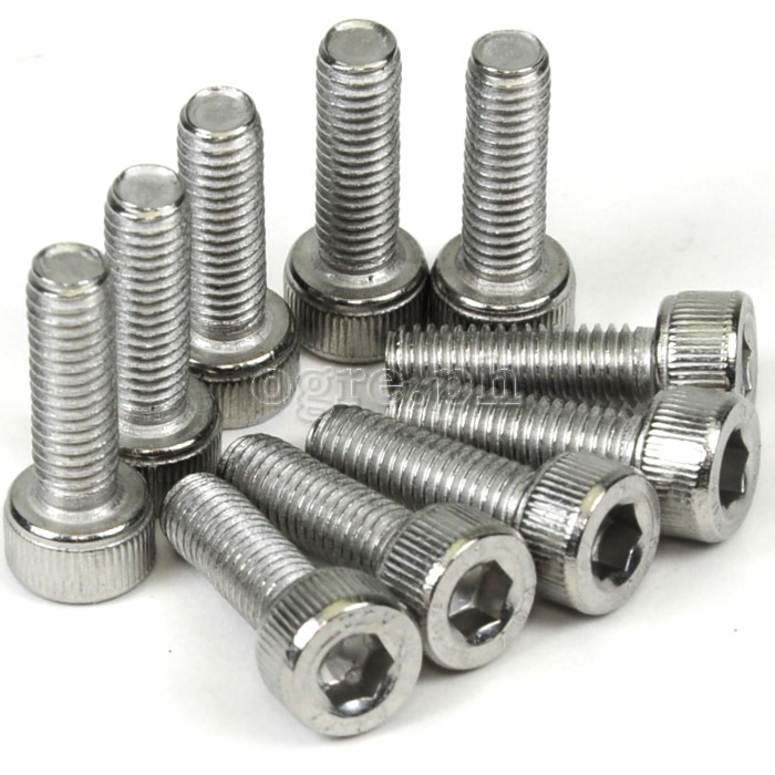 BCB-SSCH10 10 pcs Stainless Steel Cap Head Hex Bolts for Bike Bottle Cage