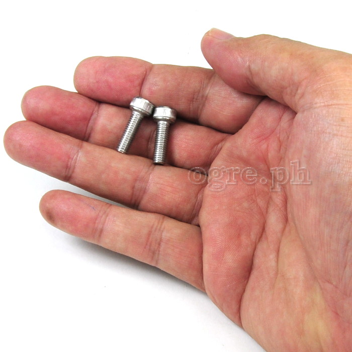 BCB-SSCH2 2 pcs Stainless Steel Cap Head Hex Bolts for Bike Bottle Cage