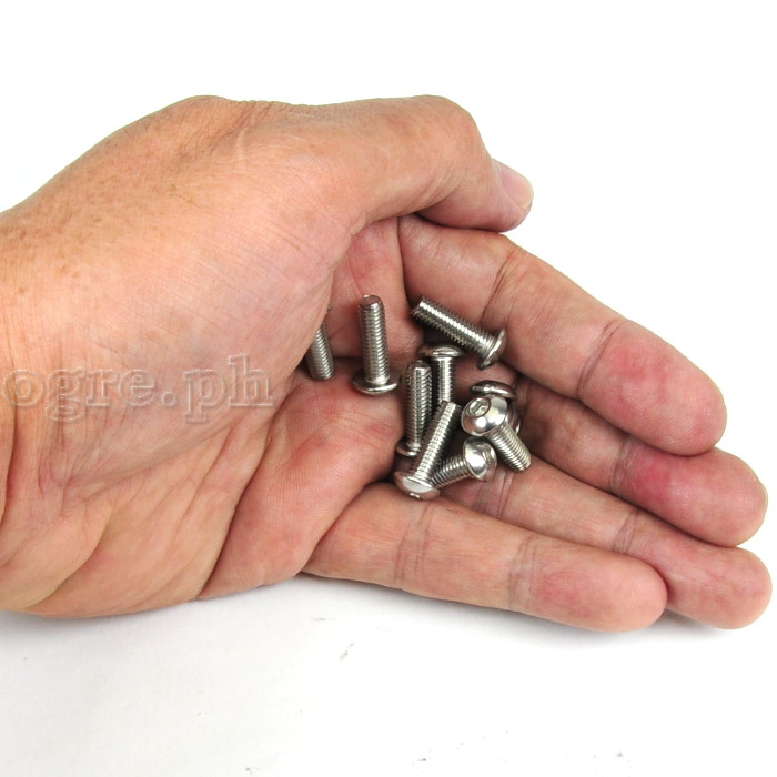 BCB-SSRH10 10 pcs Stainless Steel Button Head Hex Bolts for Bike Bottle Cage