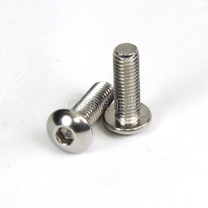 BCB-SSRH2 2 pcs Stainless Steel Button Head Hex Bolts for Bike Bottle Cage