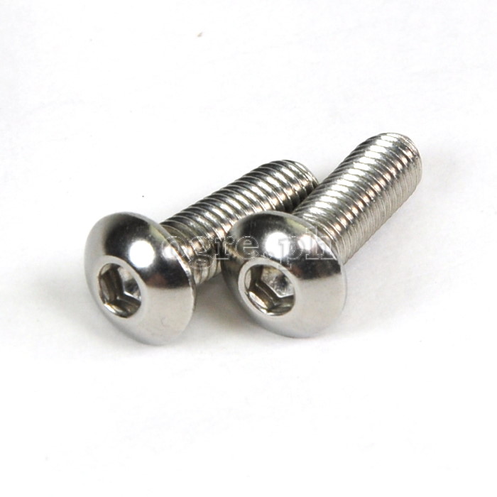 BCB-SSRH2 2 pcs Stainless Steel Button Head Hex Bolts for Bike Bottle Cage
