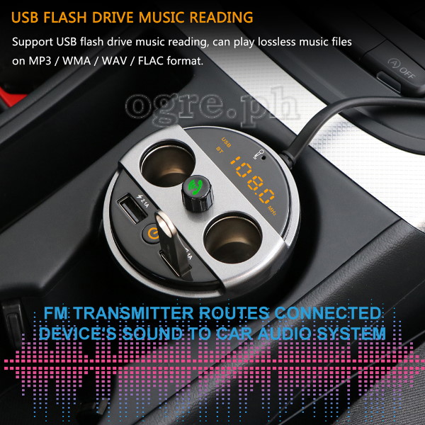 BCK-01CH Multifunction Bluetooth Car Kit (Cup Holder Style)