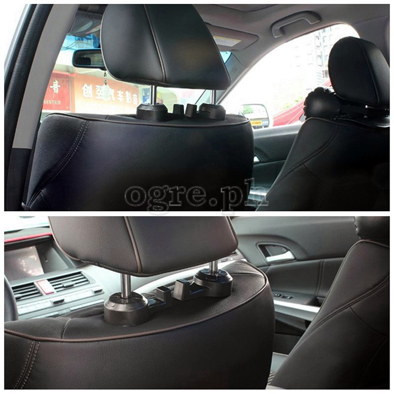 HBH-01 Universal Bag Hanger Hooks (Headrest Mount) Set of 2pcs