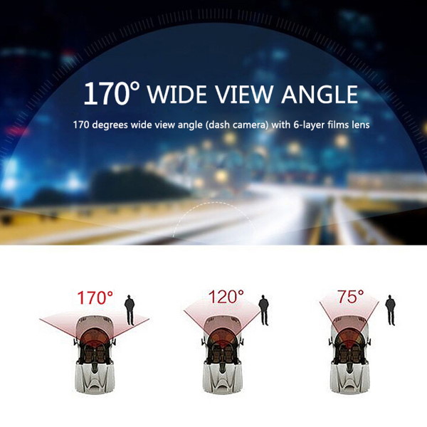 DVR4-01 4" Full HD 1080p Dash Cam / DVR + CMOS Rear View Camera