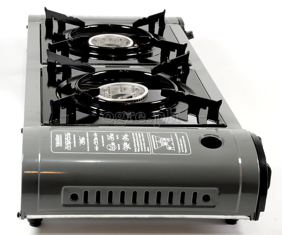 OTGS-268 Portable 2-Burner Butane Gas Stove with Free Storage Bag