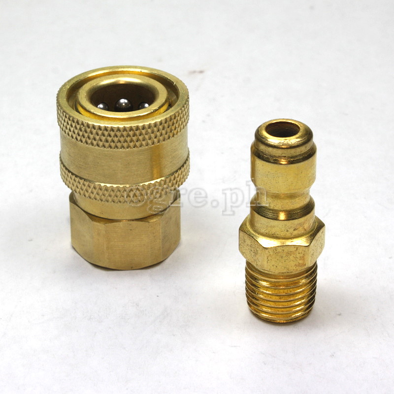 PWQ-01 1/4” Quick Connect Coupler Set (Brass)