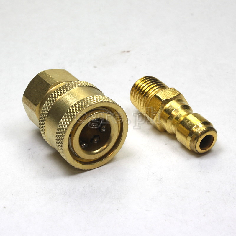PWQ-01 1/4” Quick Connect Coupler Set (Brass)