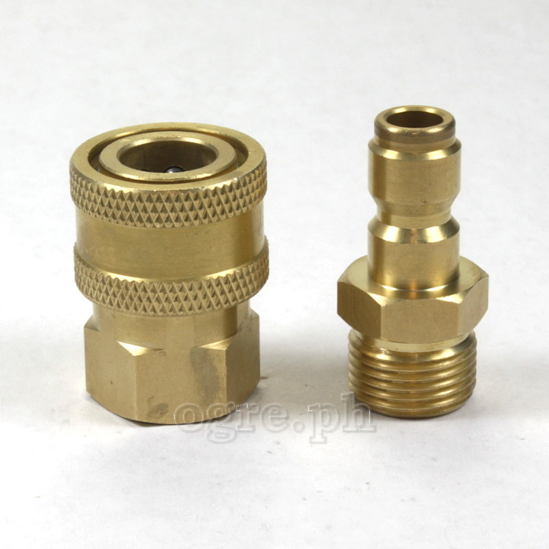 PWQ-02 3/8” Quick Connect Coupler Set (Brass)