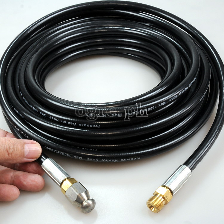 PWSH-00 Sewer / Drain Cleaning Hose with 4-point Sewer Nozzle (10 / 15 / 20 meters)