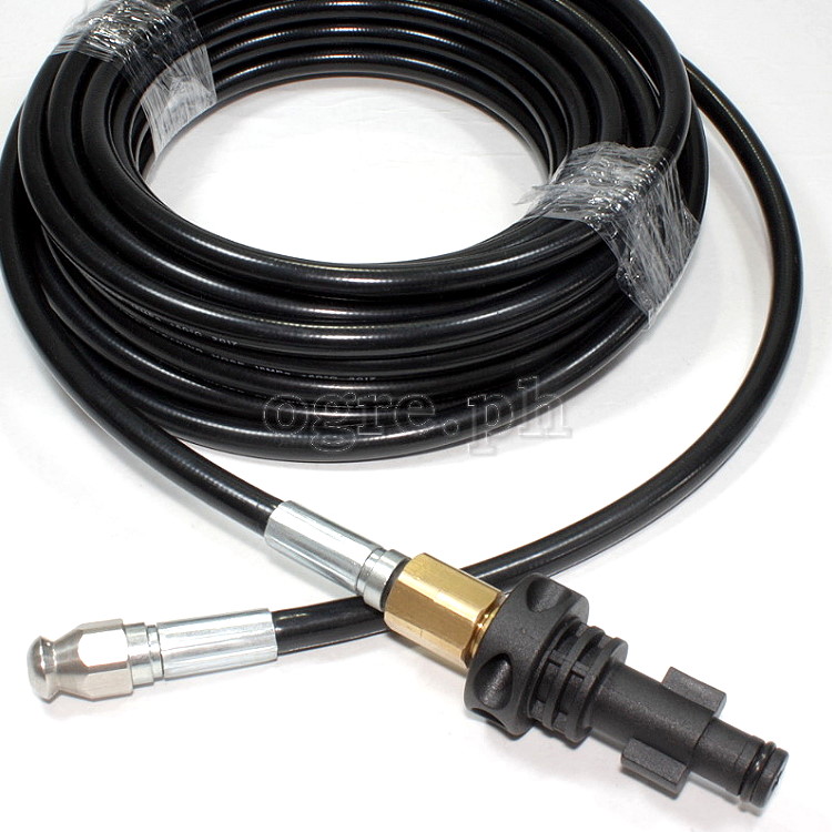 PWSH-02 Sewer / Drain Cleaning Hose with Polymer Adapter for Kawasaki/Fujihama Wash Guns 10 / 15 / 20 meters