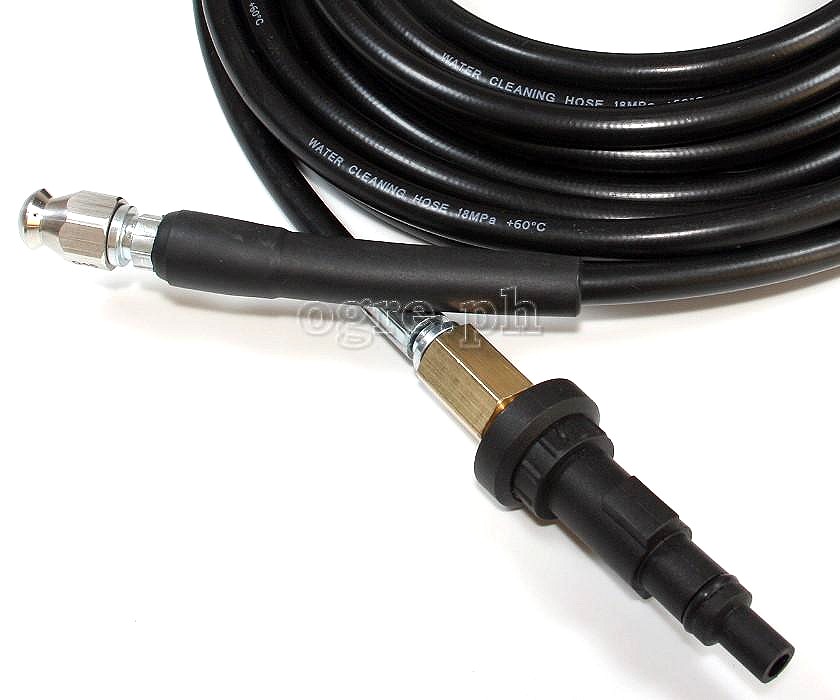 PWSH-06 Sewer / Drain Cleaning Hose with Polymer Adapter for Lavor Wash Guns 10 / 15 / 20 meters