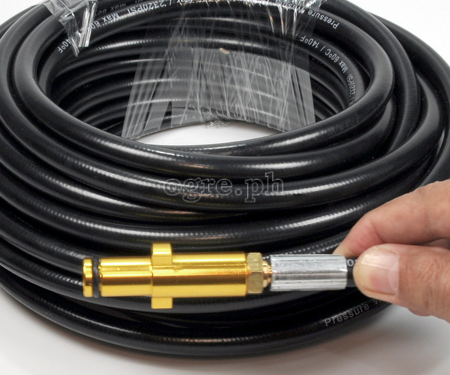 PWSH-07A Sewer / Drain Cleaning Hose with Alloy Adapter for Nilfisk Wash Guns 10 / 15 / 20 meters