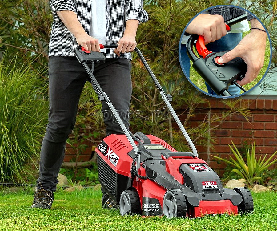 PXCLMK-1418 Cordless Brushless Lawn Mower Kit (with 4A Battery and Compact Fast Charger) (Unused Australian Surplus)
