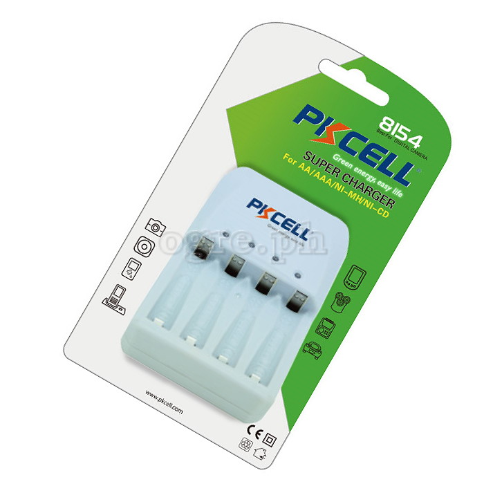 8154 Fast Charger for AA/AAA Ni-MH/Ni-Cd Rechargeable Batteries