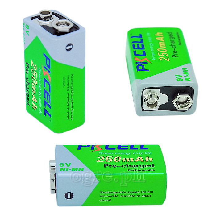 9V250 Pre-Charged Ni-MH Rechargeable Battery 9V 250mAh