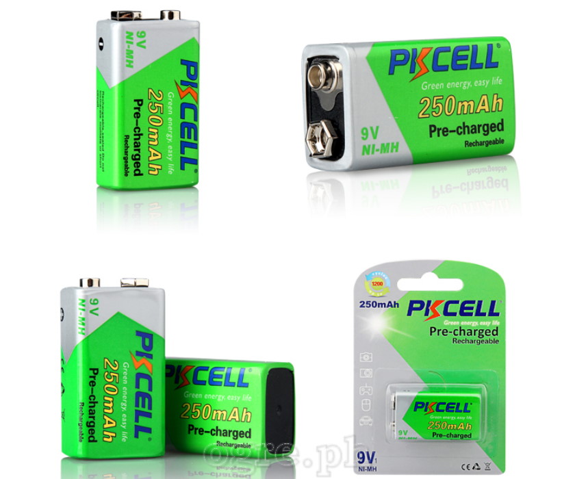 9V250 Pre-Charged Ni-MH Rechargeable Battery 9V 250mAh