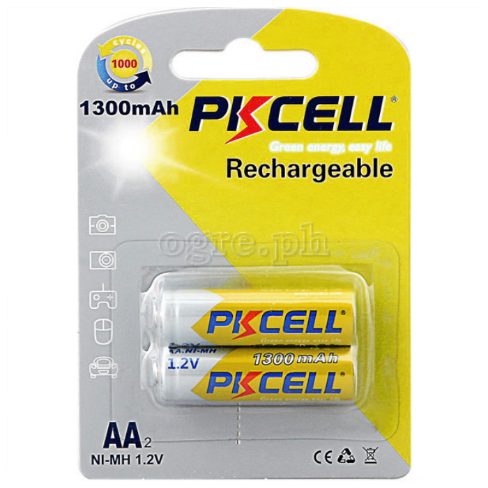 AA1300 Rechargeable 1.2V AA 1300mAh Ni-MH Battery 2-Pack / 4-pack