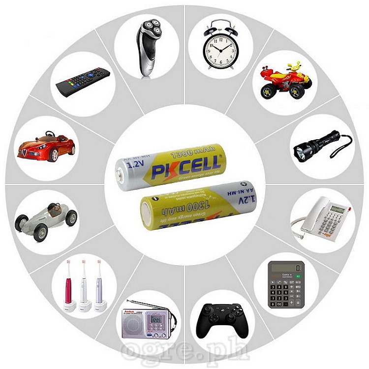 AA1300 Rechargeable 1.2V AA 1300mAh Ni-MH Battery 2-Pack / 4-pack