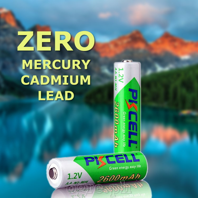 AA2600 Pre-Charged 1.2V AA 2600mAh Ni-MH Rechargeable Battery 2-Pack / 4-Pack