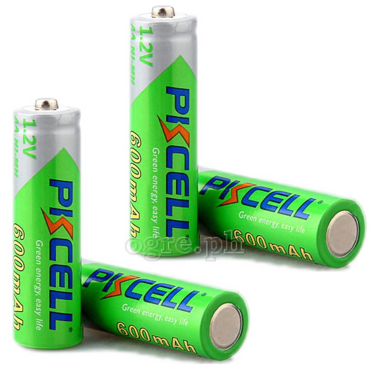 AA600 Pre-Charged 1.2V AA 600mAh Ni-MH Rechargeable Battery 2-Pack / 4-Pack