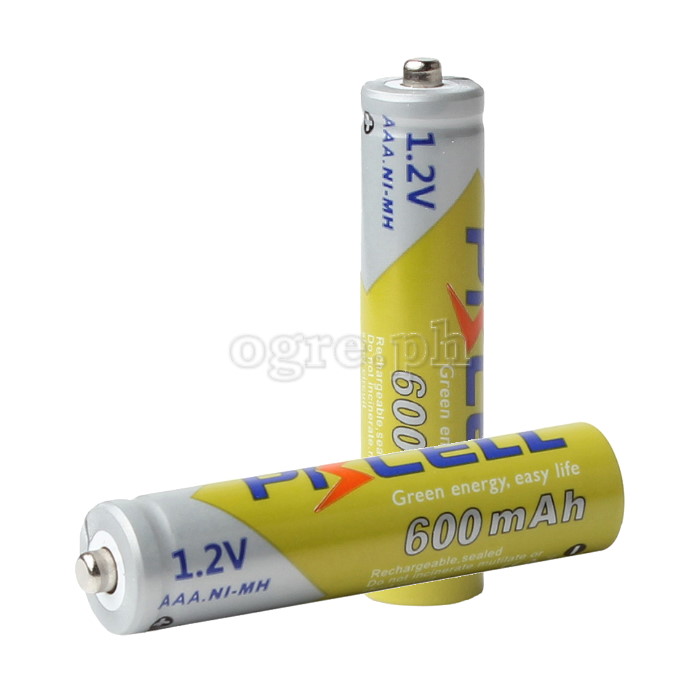 AAA600-Y Rechargeable 1.2V AAA 600mAh Ni-MH Battery 2-pack / 4-Pack