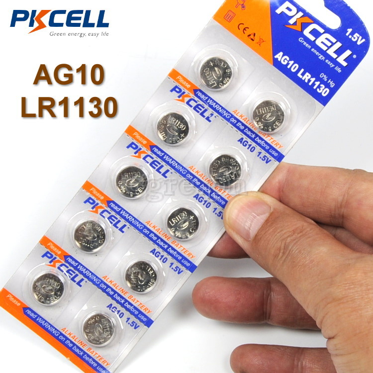 AG-Series AG-series 1.5V Alkaline Button Cell Batteries 10-Pack