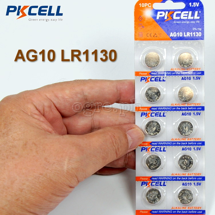 AG-Series AG-series 1.5V Alkaline Button Cell Batteries 10-Pack