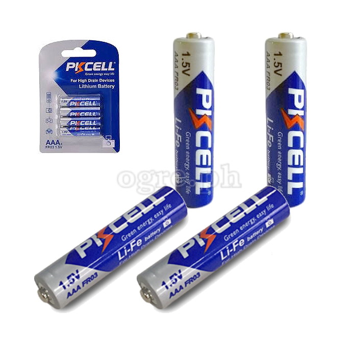 FR03-4B 1.5V Li/FeS2 Lithium Ferrous Battery AAA1200mAh