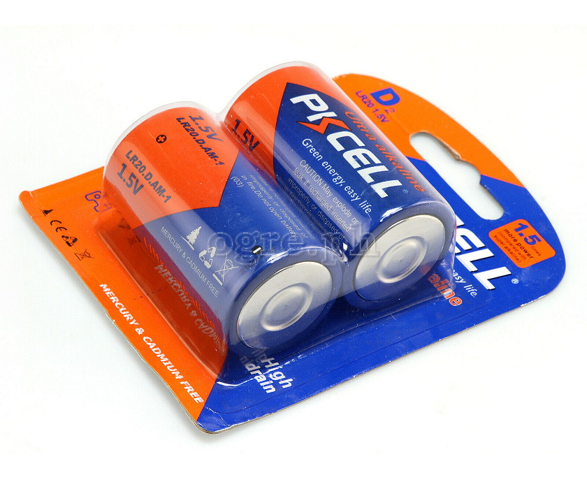 LR20-2B Ultra Alkaline 1.5V D Battery LR20 2-Pack