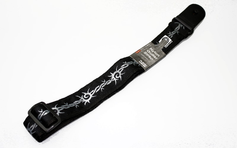 44A04 Woven Guitar Strap (Barbed Wire)